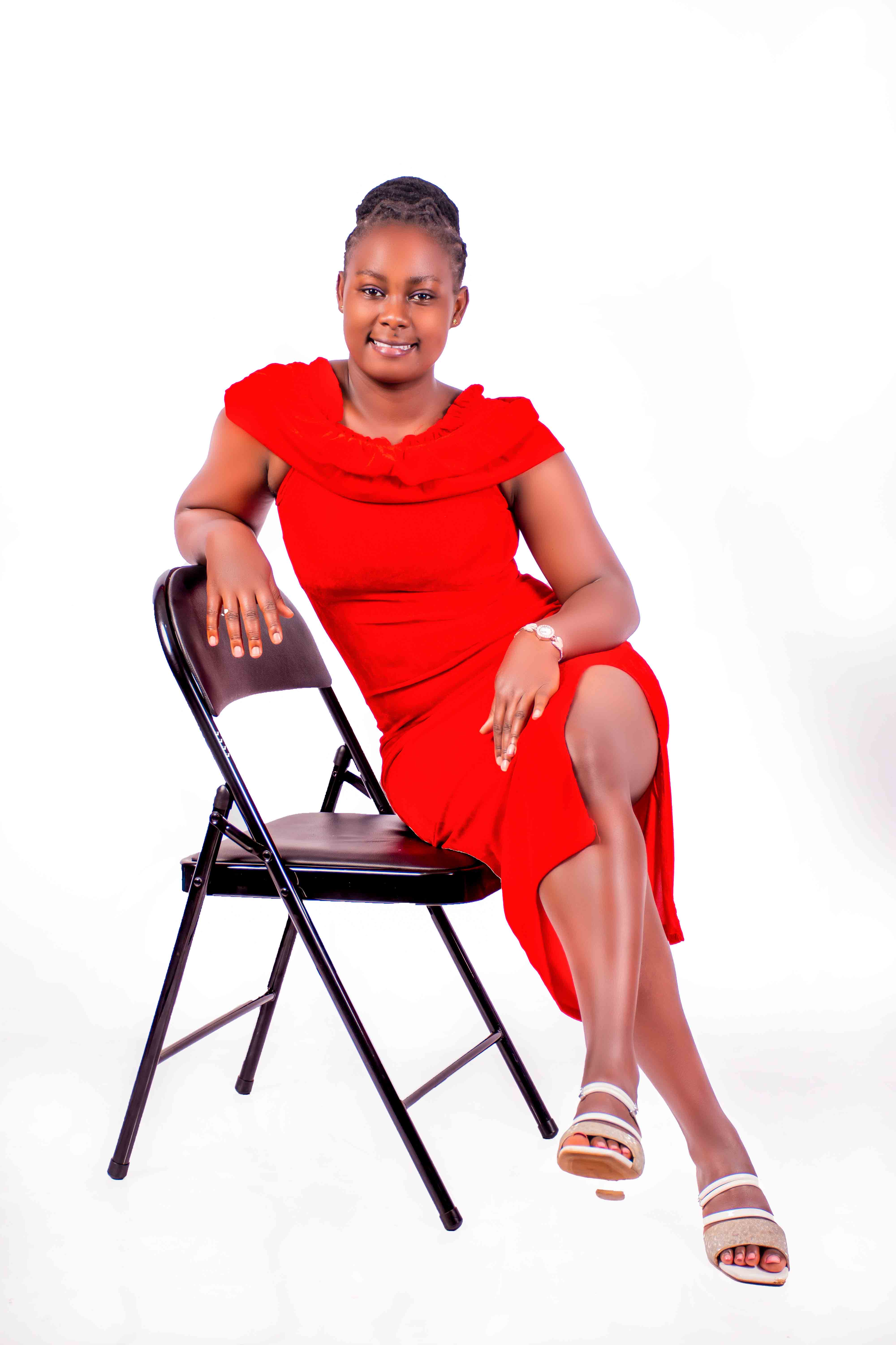 Family portrait in living room